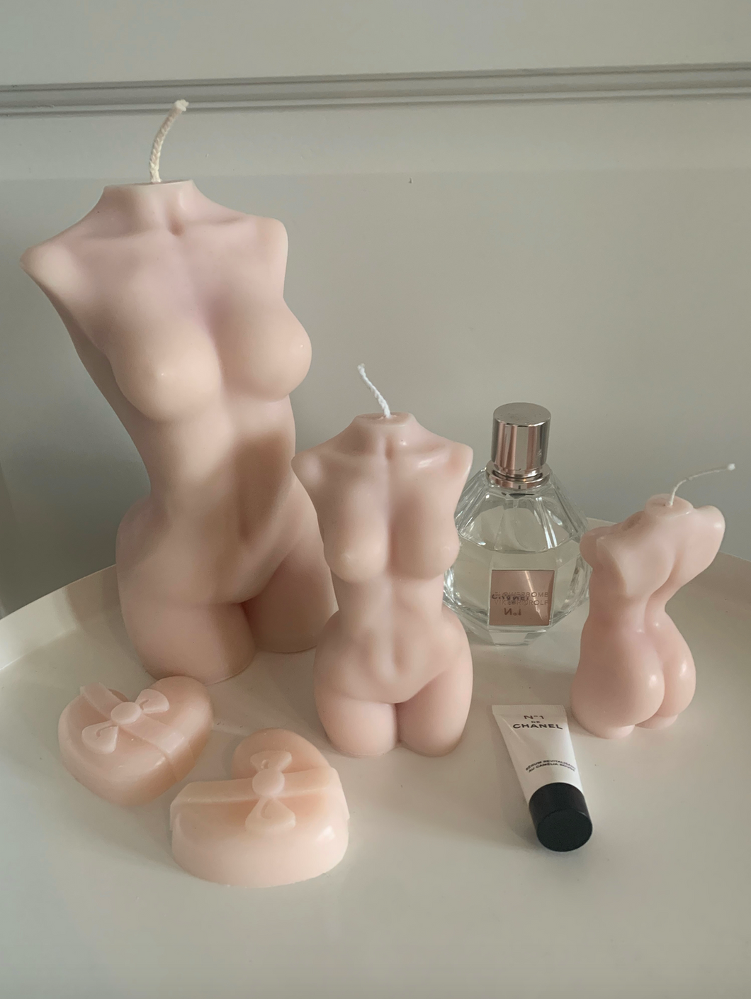 BODY CANDLES IN NUDE ROSE