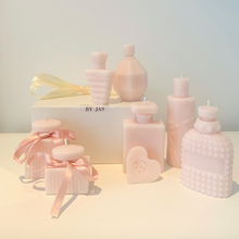 Load image into Gallery viewer, BOTTLE CANDLES GIFTSET IN NUDE ROSE
